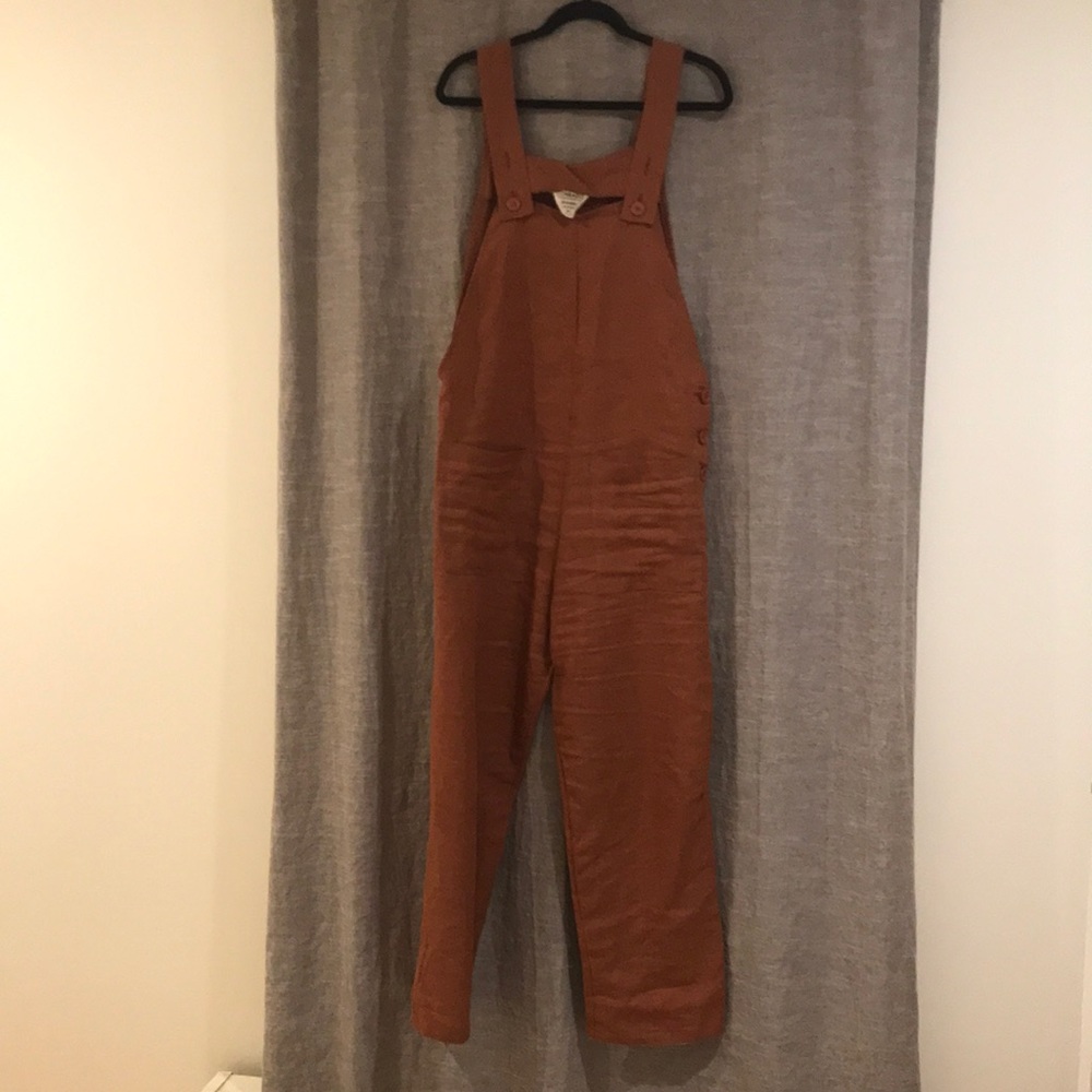 Linen overalls